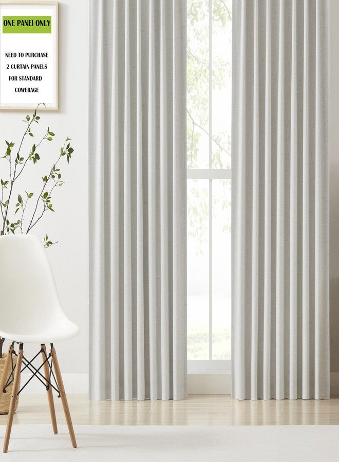Kayne Studio Blackout Pinch Pleated Curtains,95 Inches Long Linen Blended Pinch Pleat Drapes for Living Room,Thermal Insulated Window Curtains,Back Tab with 9 Hooks (Natural Beige,40" x 95",1panel) - Image 2